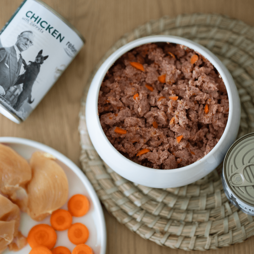 Comida Húmeda para Perros de Pollo con Zanahorias