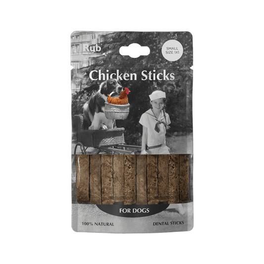 Premio Rub Stick Dental de Pollo para Perros 100g - Small Size 1x1