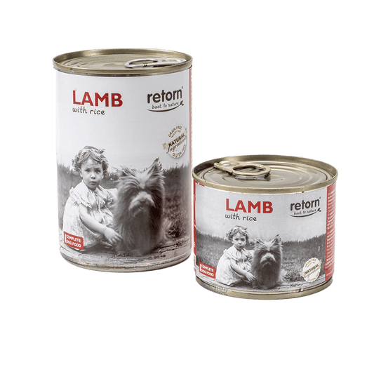 Comida Húmeda para Perros de Cordero con Arroz