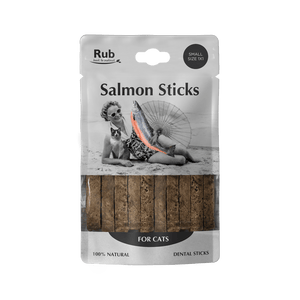 Premio Rub Stick Dental de Salmón para Gatos 100g - Regular Size 1x1