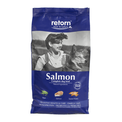 Pienso Natural para Perros de Salmón
