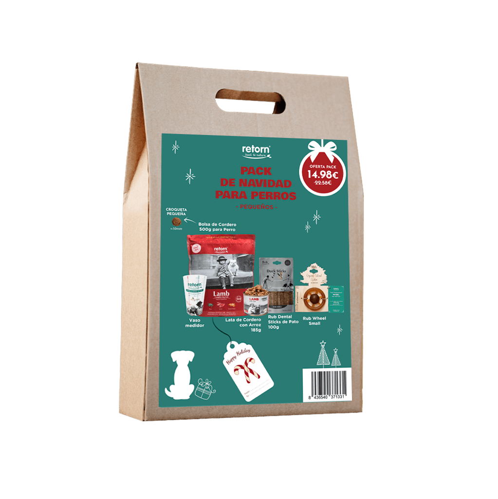 Pack Retorn Navideño de Cordero para perros pequeños