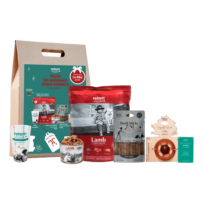 Pack Retorn Navideño de Cordero para perros pequeños