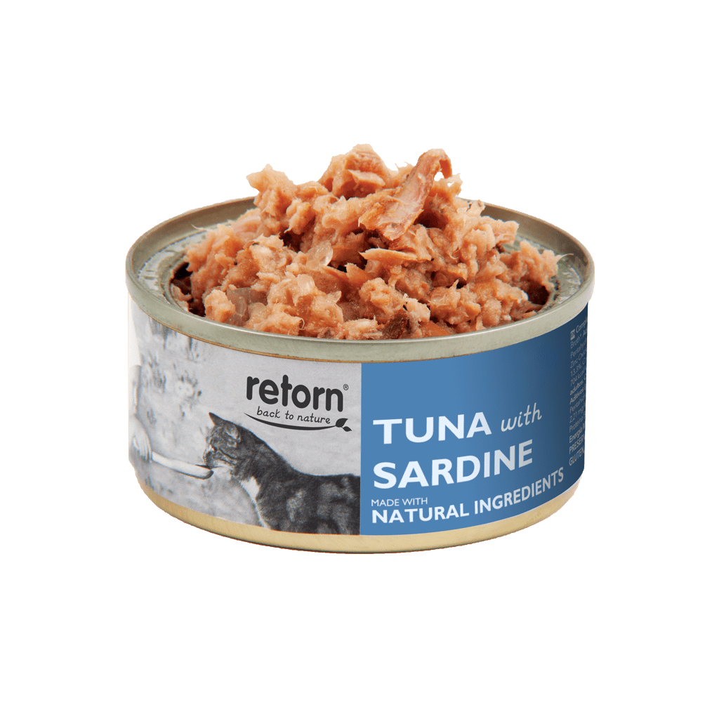 Comida Húmeda para Gatos de Atún con Sardina