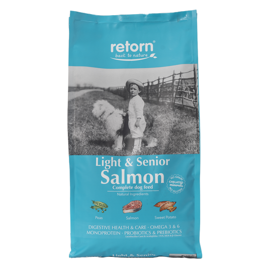 Pienso Natural de Salmón para Perros Light & Senior