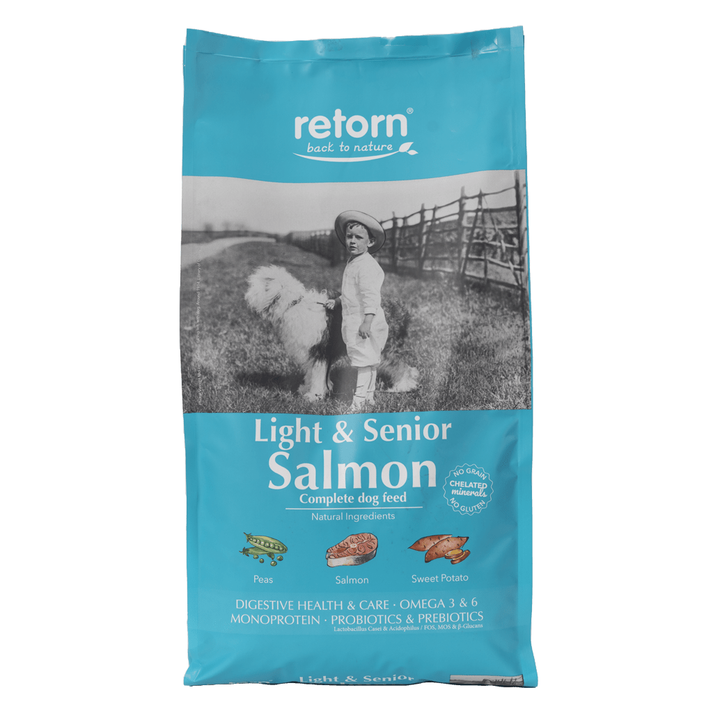 Pienso Natural de Salmón para Perros Light & Senior