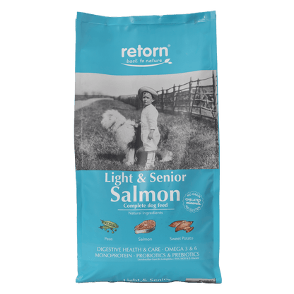 Pienso Natural de Salmón para Perros Light & Senior