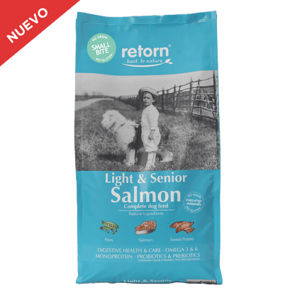Pienso Natural de Salmón para Perros Light & Senior