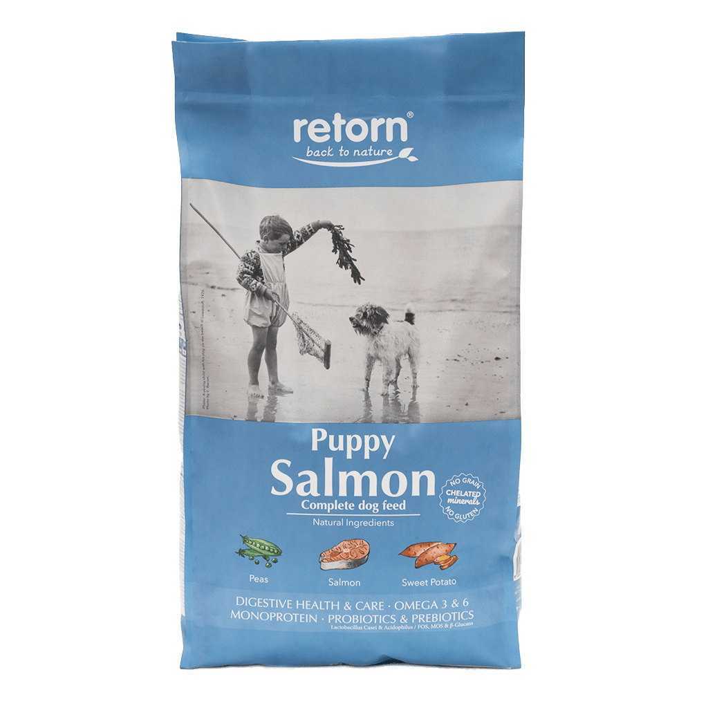 Pienso Natural para Cachorros de Salmón
