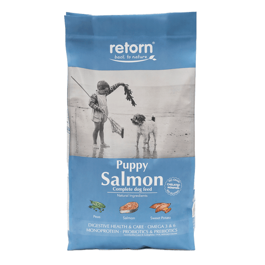 Pienso Natural para Cachorros de Salmón