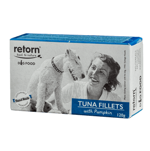 Comida Húmeda de Filetes de Atún natural con Calabaza para Perros