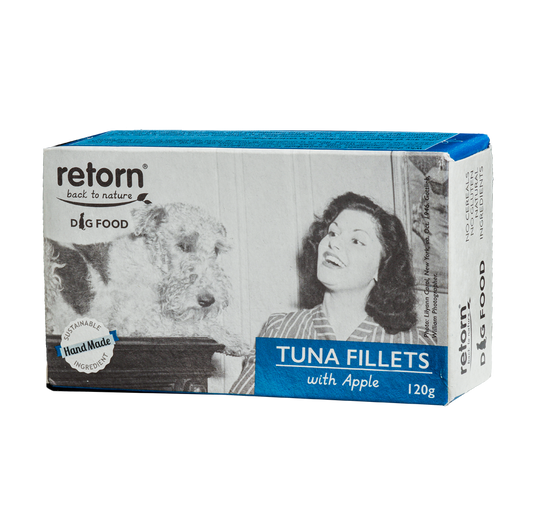 Comida Húmeda de Filetes de Atún natural con Manzana para Perros