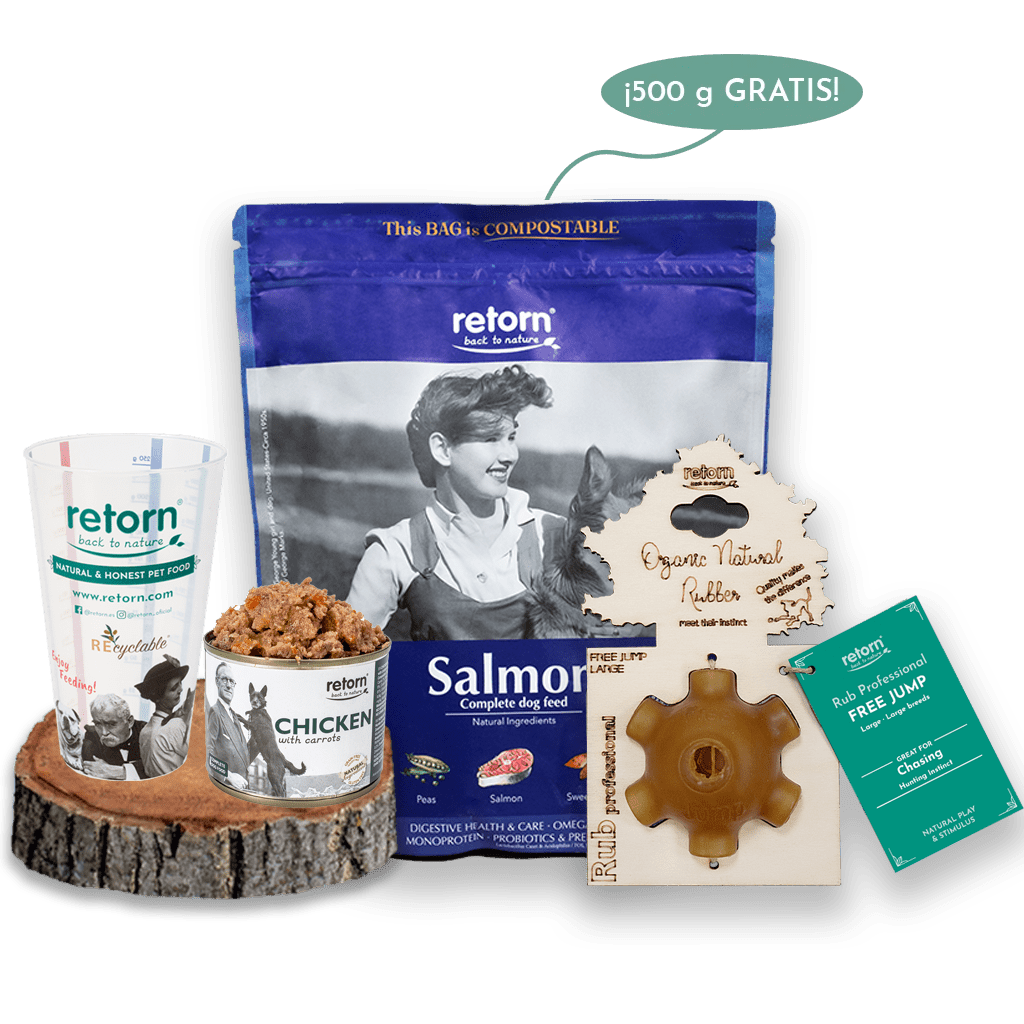 Pack Descubrimiento Mix Bowl Salmón para Perros Medianos y Grandes con Pienso GRATIS