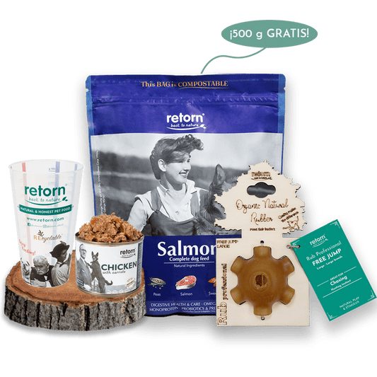 Pack Descubrimiento Mix Bowl Salmón para Perros Medianos y Grandes con Pienso GRATIS