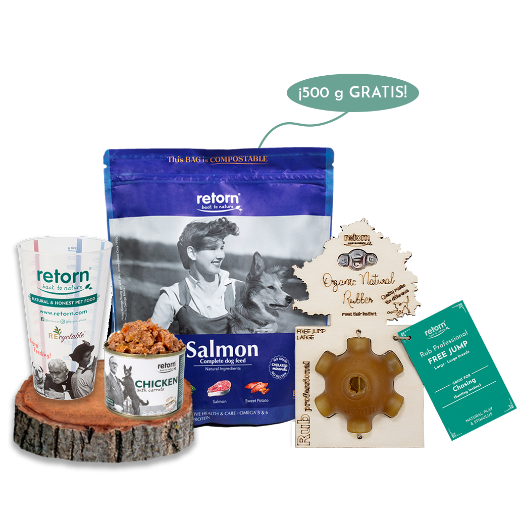 Pack Descubrimiento Mix Bowl Salmón para Perros Medianos y Grandes con Pienso GRATIS