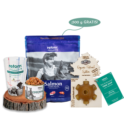 Pack Descubrimiento Mix Bowl Salmón para Perros Medianos y Grandes con Pienso GRATIS