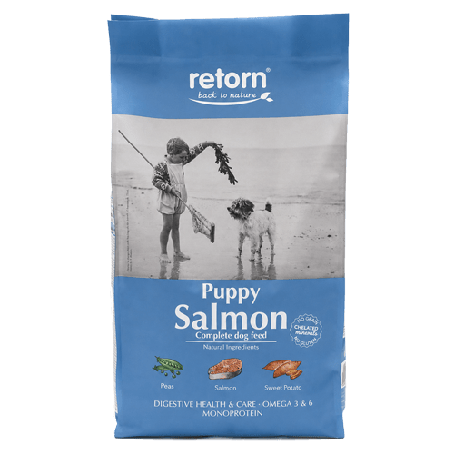 Pienso Natural para Cachorros de Salmón