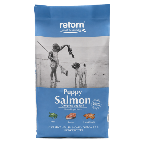 Natural Feed for Salmon Puppies