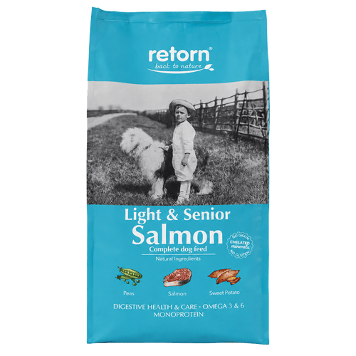 Pienso Natural de Salmón para Perros Light & Senior