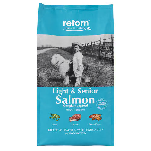 Natural Salmon Feed for Light &amp; Senior Dogs