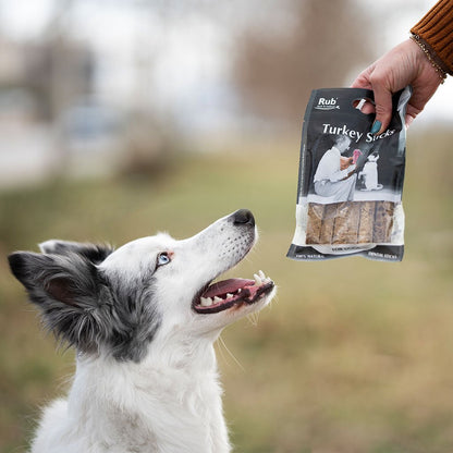 Premio Rub Stick Dental de Pavo para Perros 100g - Regular Size 2x2