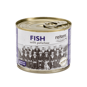 Comida Húmeda para Perros de Pescado con Patatas