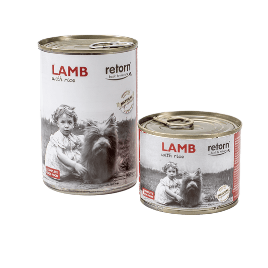 Comida Húmeda para Perros de Cordero con Arroz