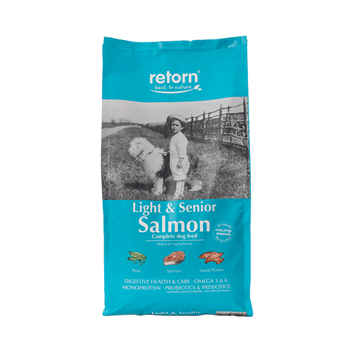 Pienso Natural de Salmón para Perros Light & Senior