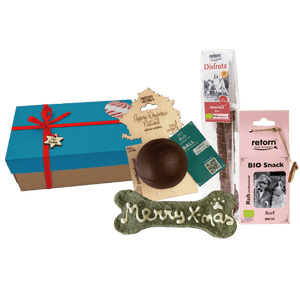 Weihnachtsgeschenkbox für Hunde