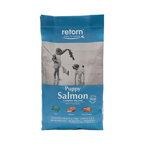 Pienso Natural para Cachorros de Salmón