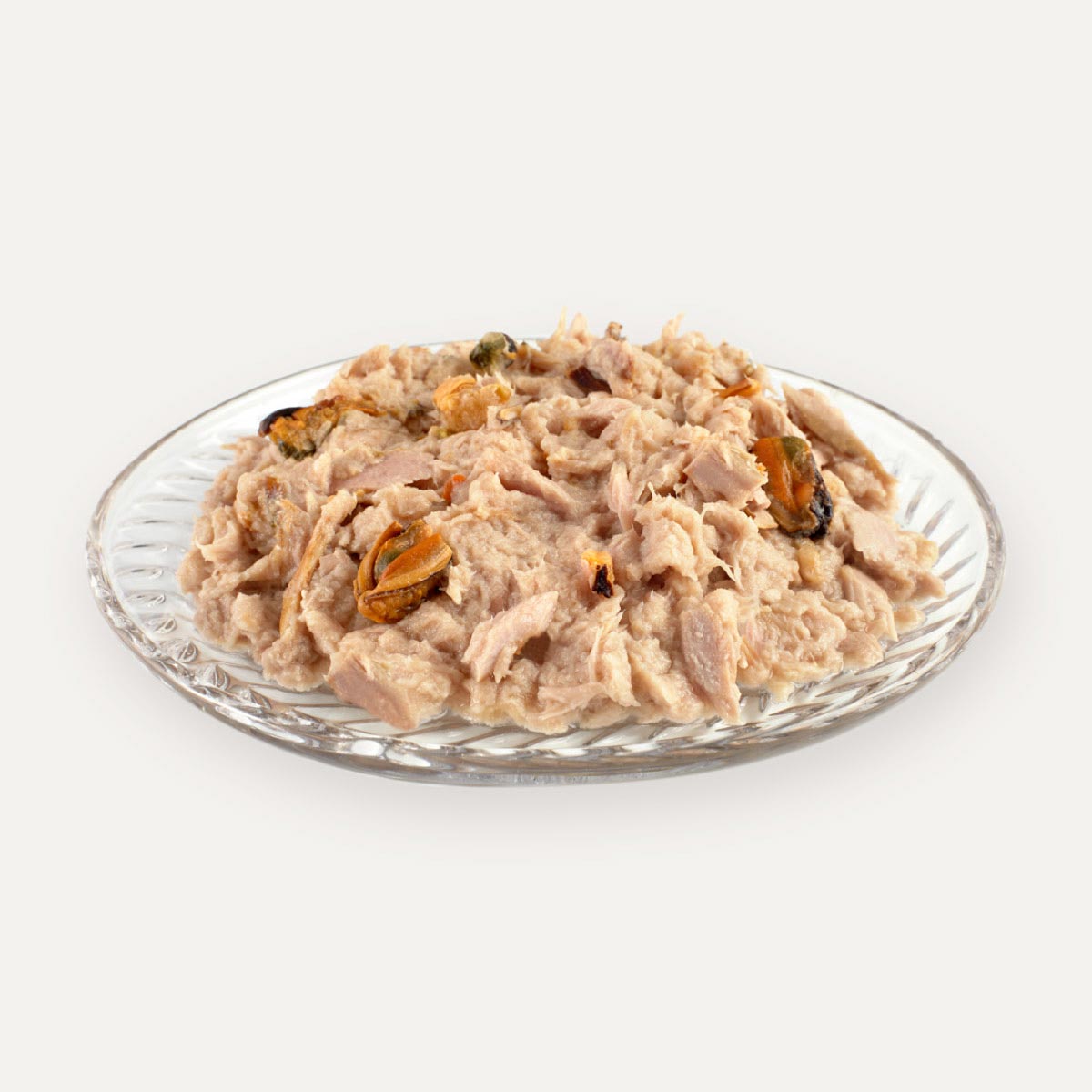 comida en plato de mejillones